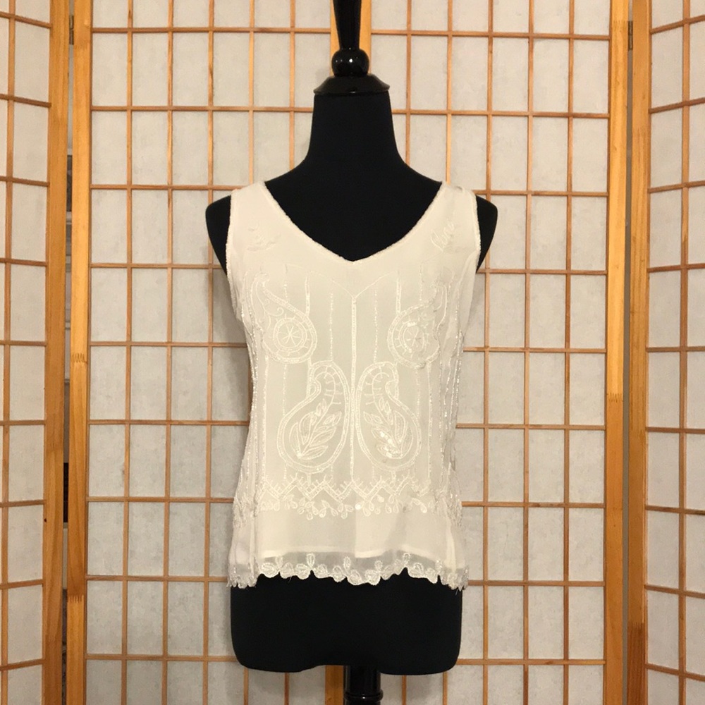 Beaded cocktail top